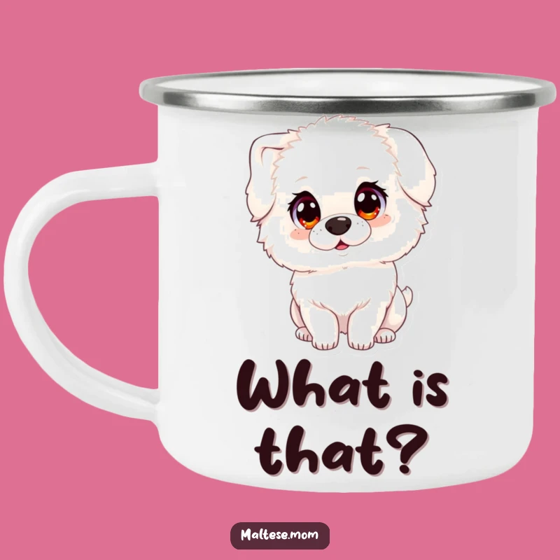 Funny Innocent Dog Camping Mug: Adventure With Adorable Company