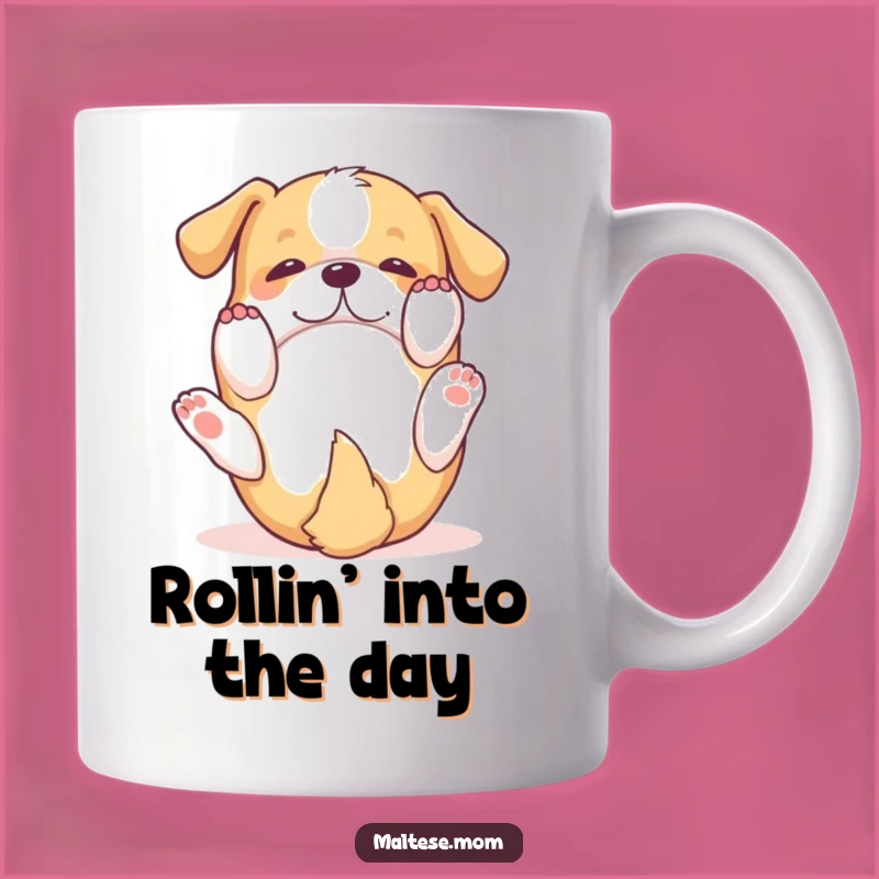 Funny Dog Rolling Mug: Pure Bliss Playtime, Perfect Funny Gift for Happy Pups