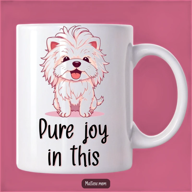 Funny Fluffy Mane Maltese Mug: Joyful Pup Gift for Delightful Mornings!