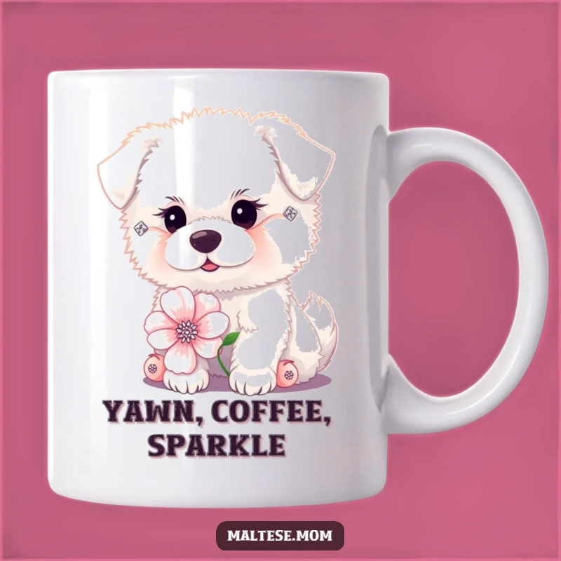 Funny Dog Diamond Earrings Mug - Chic Pet Humor Gift for Dog Lovers!