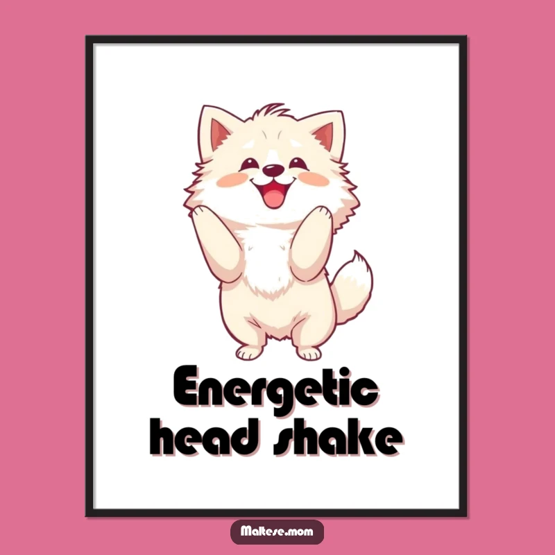 Funny Digital Art: Shaking Dog, Joyful Motion, Energetic Download