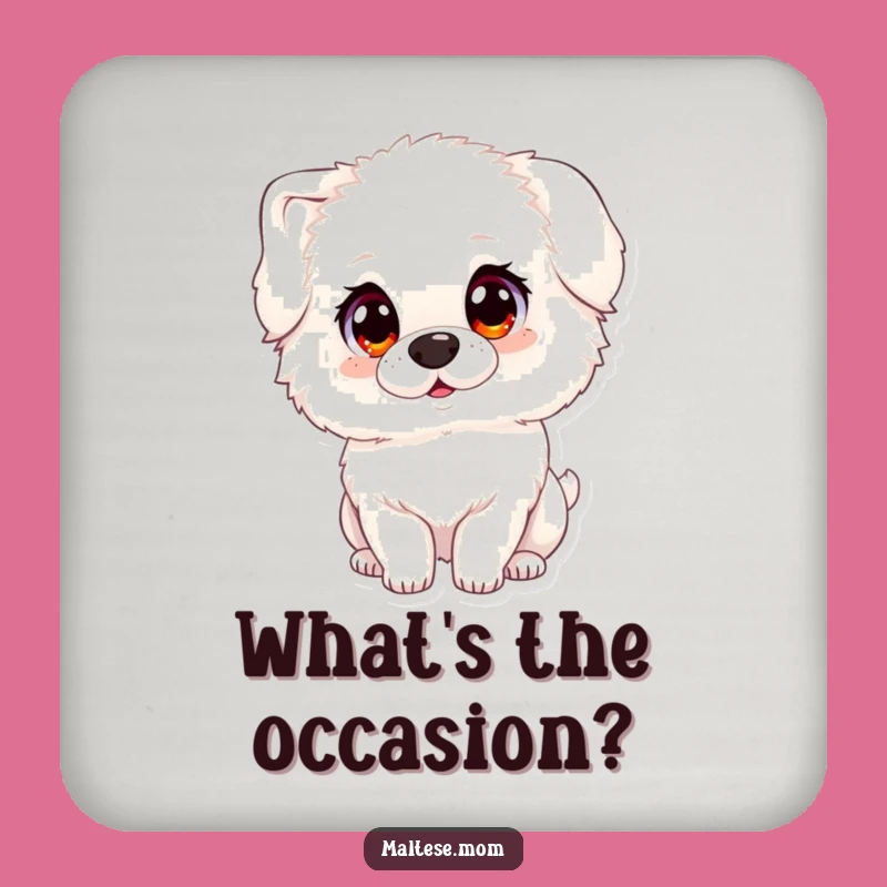 Funny Innocent Dog Coaster: Protect Surfaces With Cuteness