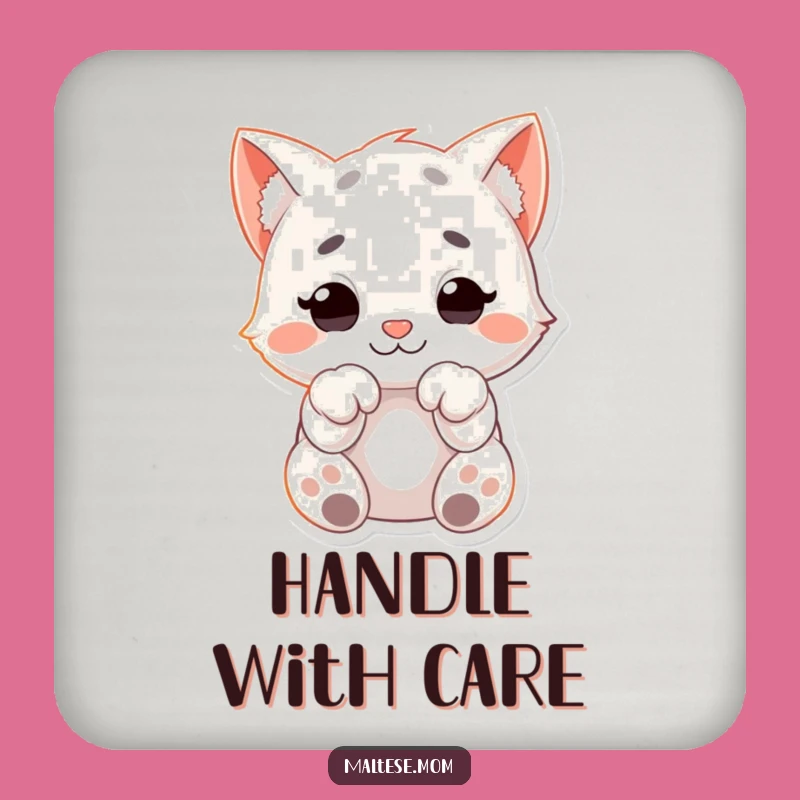 Funny Cuddly Paws Coaster: Protect Surfaces with Cute Character, Funny Gift