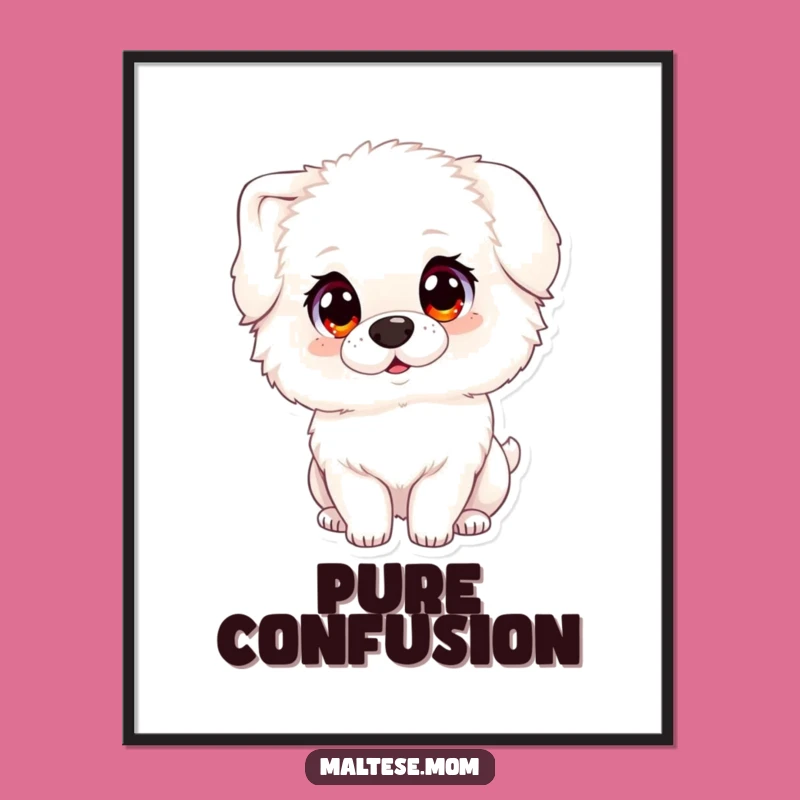 Funny Innocent Dog Poster: Wall Art That Steals Hearts