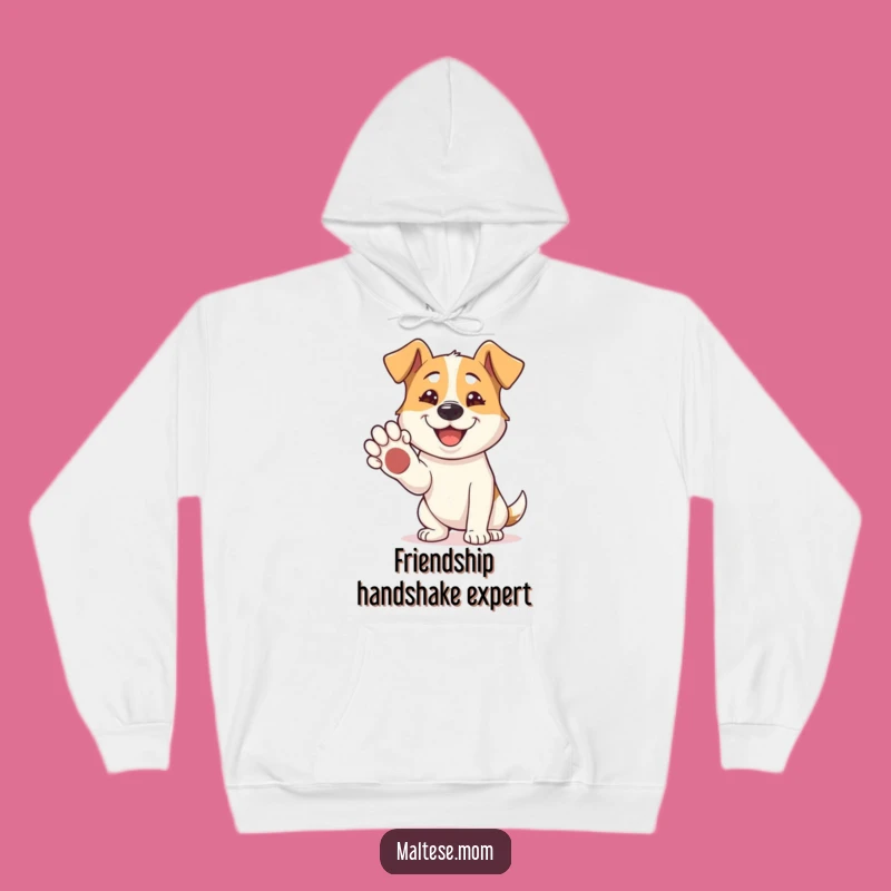 Funny Dog Paw Shake Hoodie: Cozy Friendliness, Warm Funny Gift for Companions