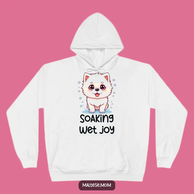 Funny Dog Shake Hoodie: Cozy Fluffy Pooch Water Droplet Warmth