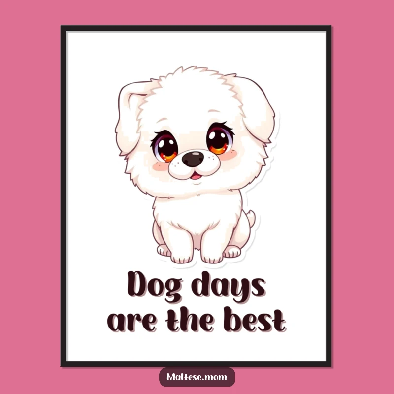 Free Printable Wall Art: Innocent Dog Tilt Art - Humorous Downloadable Cuteness