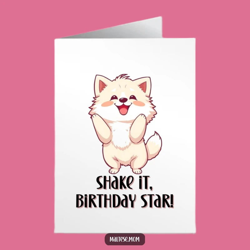 Free Printable Dog Birthday Card: Shaking Head Fun, Funny Downloadable Gift