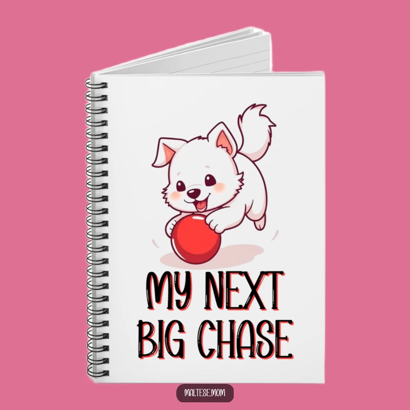 Funny Journal: Dog Chasing Ball, Action Notes, Energetic Stationery