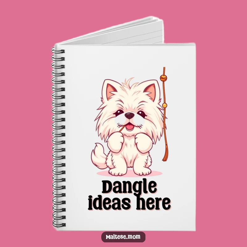 Funny Maltese String Batting Notebook - Jot Down Playful Ideas