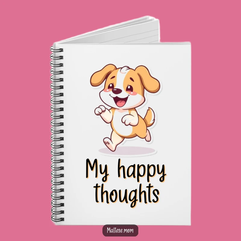 Funny Prancing Dog Joy Notebook: Jot Down Ideas with Enthusiastic Paws