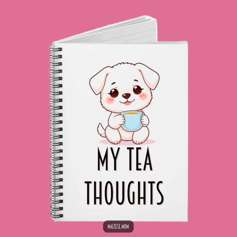 Funny Dog Teacup Notebook - Sweet Pet Journal Gift!