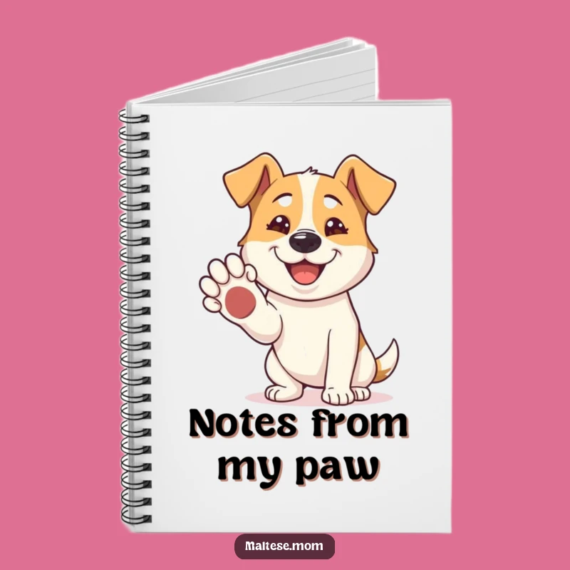 Funny Dog Paw Shake Notebook: Jot Down Friendships, Inspiring Funny Gift