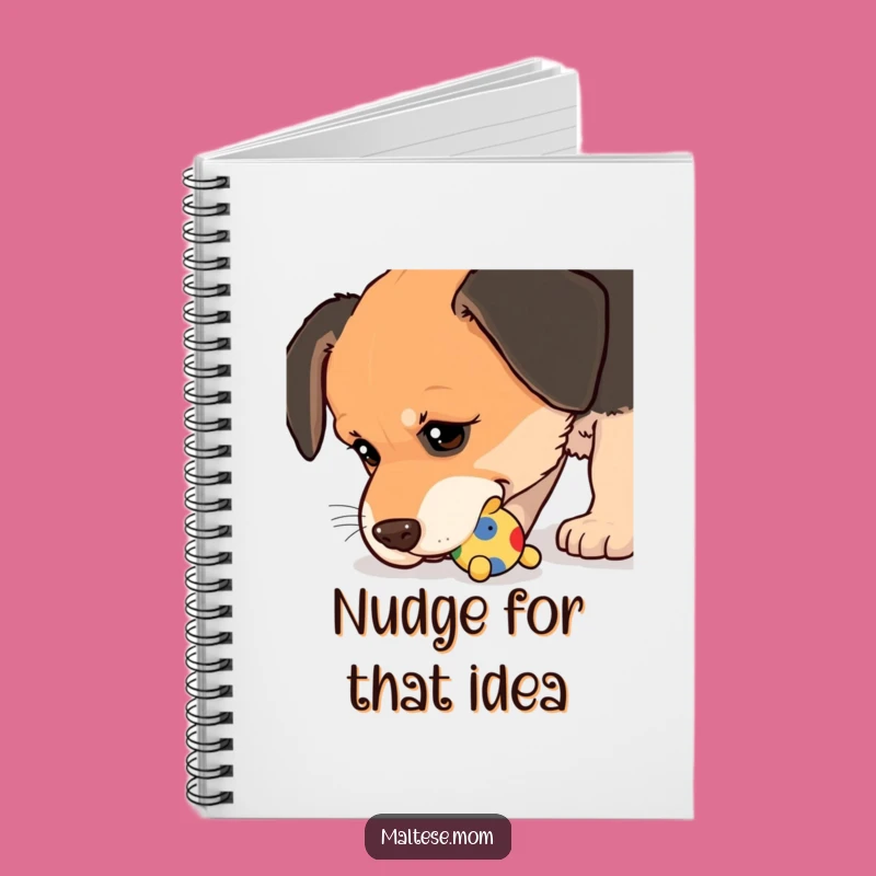 Funny Journal: Nudging Dog, Playful Notes, Wet Nose Stationery