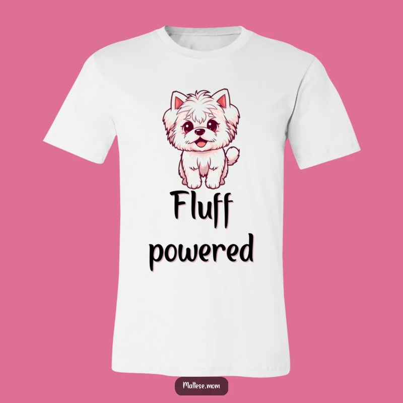 Funny Maltese Wagging Tail T-Shirt - Cute Dog Lover's Tee