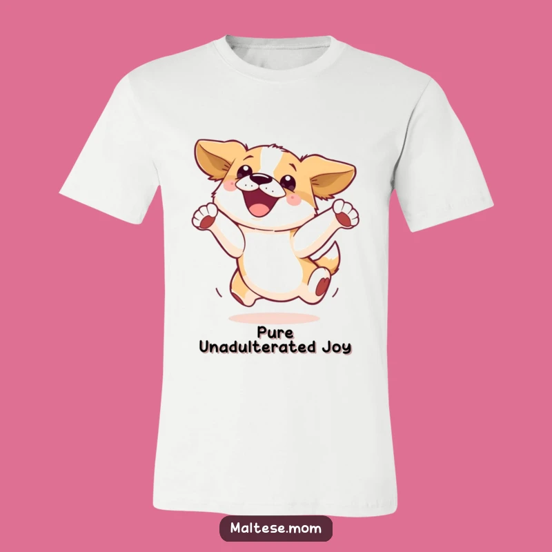Funny Dog Leap T-Shirt: Exuberant Pooch Celebration, Ultimate Funny Gift for Pet Parents