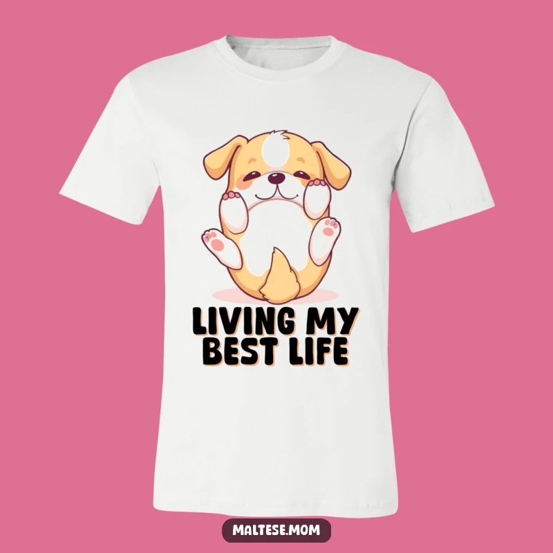 Funny Dog Rolling T-Shirt: Playful Pooch Fun, Awesome Funny Gift
