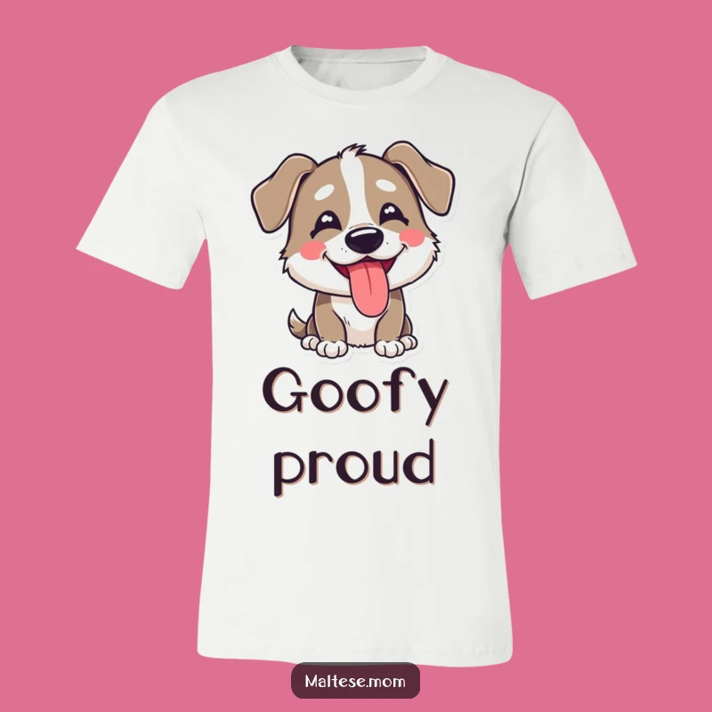 Funny Goofy Dog Tongue Out T-Shirt: Comedic Canine Style for a Good Laugh
