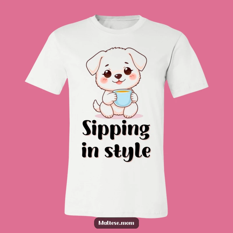 Funny Dog Teacup T-Shirt - Charming Canine Comfort Gift!