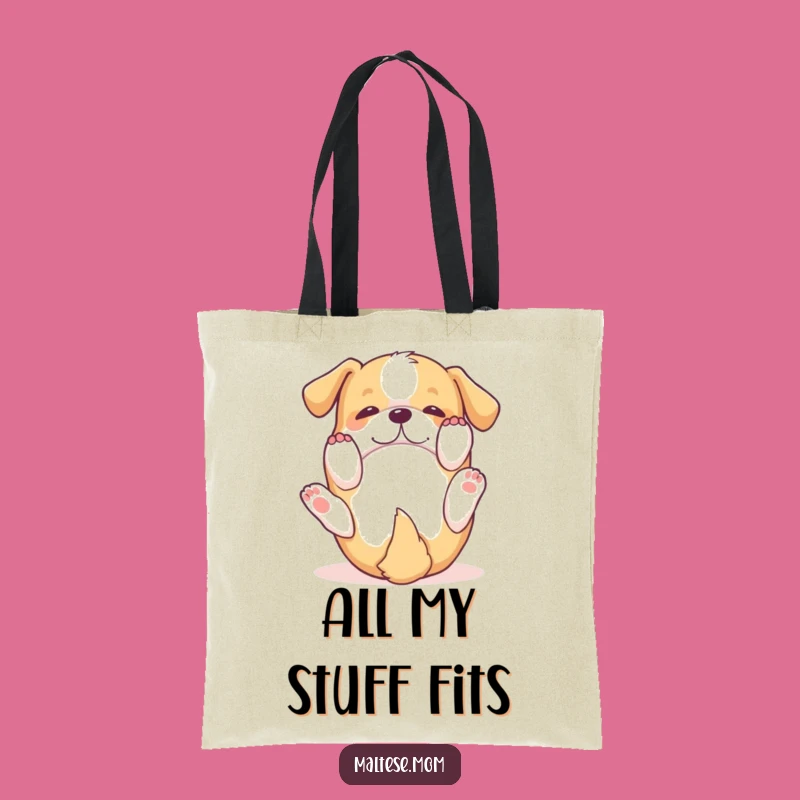 Funny Dog Rolling Tote Bag: Carry Your Fun, Charming Funny Gift
