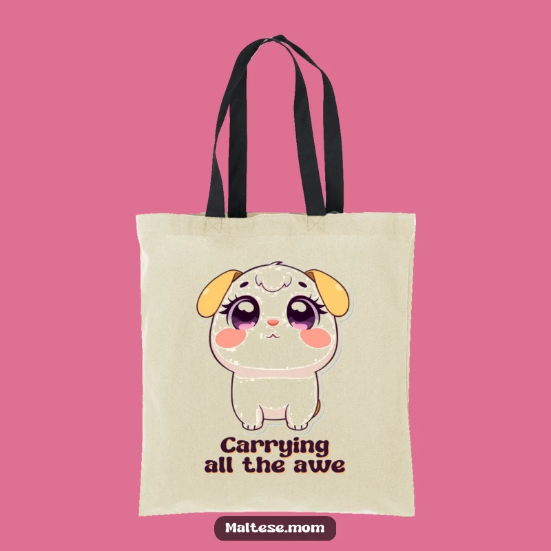 Funny Wide-Eyed Adoring Tote Bag - Carry Cuteness